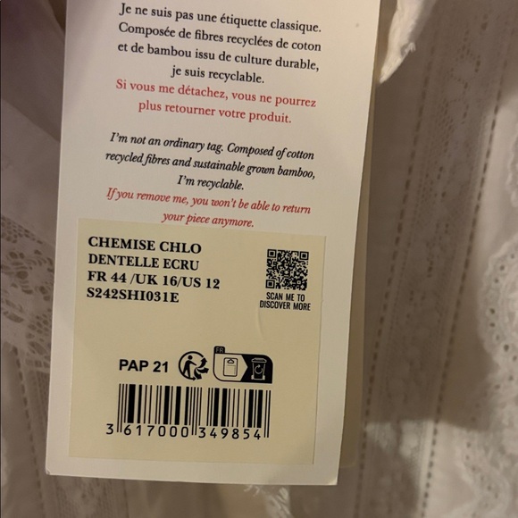 Sezane chemise chlo button down shirt - Picture 4 of 8